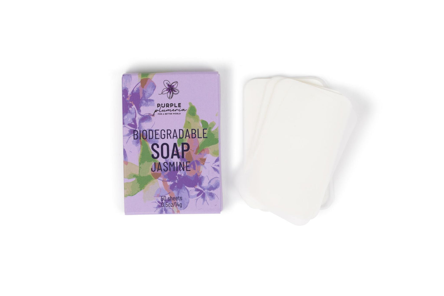 Biodegradable Soap Sheets - Jasmine & Green Apple. Perfect for Camping & Travel