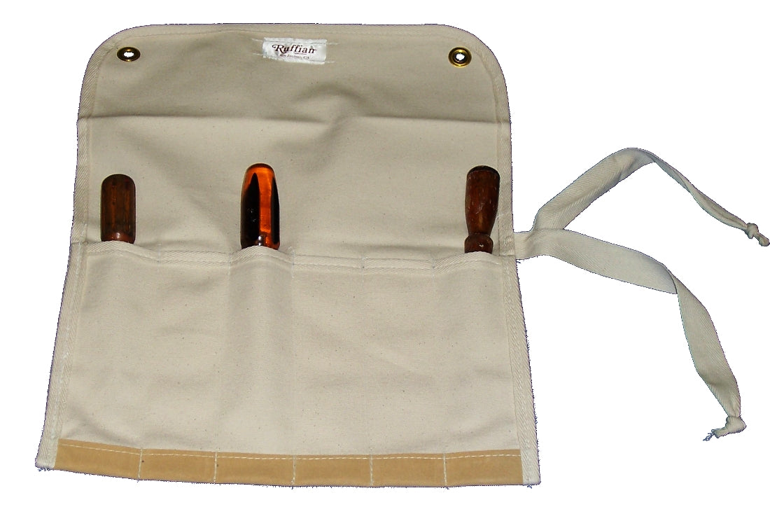 7 Pocket Canvas Tool Roll - Chisel / Bit Wrap