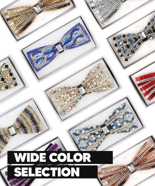 Vittorio Farina Men's Jeweled Bow Tie in Gift Box