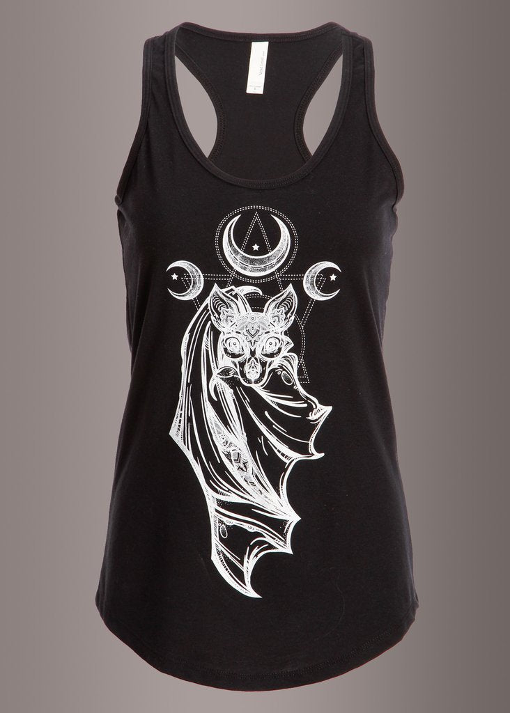 Midnight Hour Bat Loose Fit Tank Top - Concordia Style Boutique