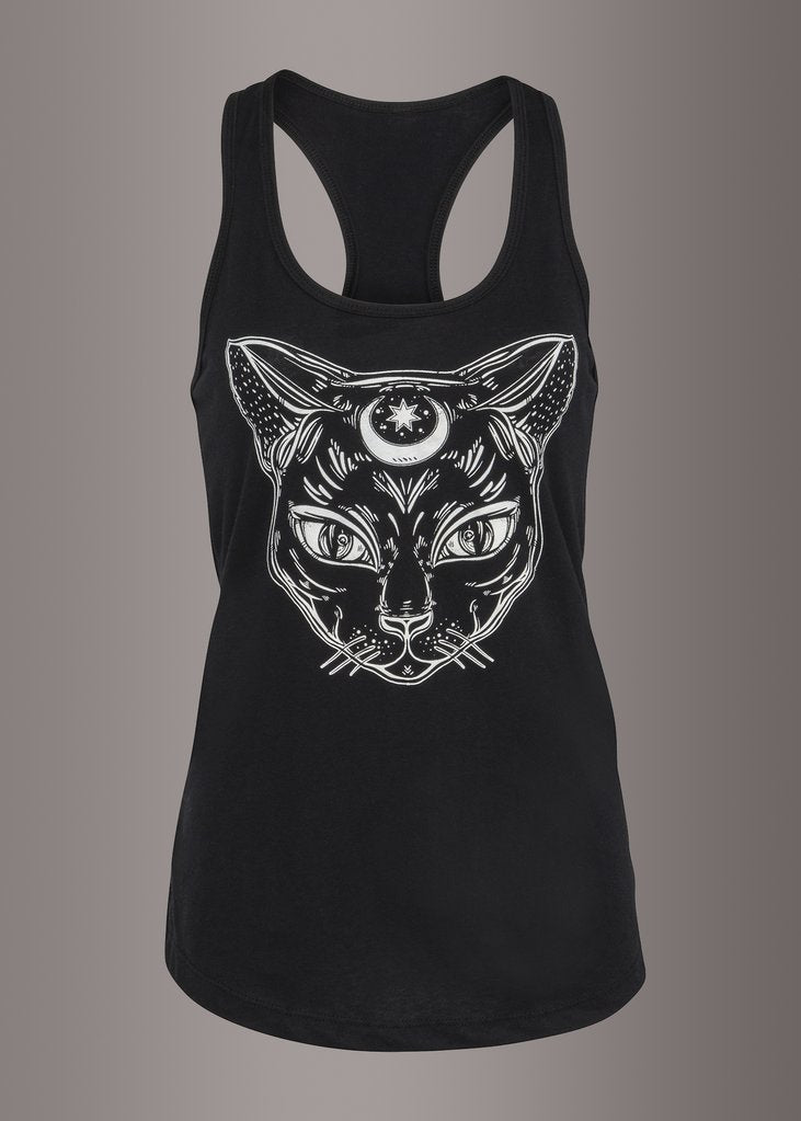 Witchy Woman Black Cat Tank Top - Concordia Style Boutique