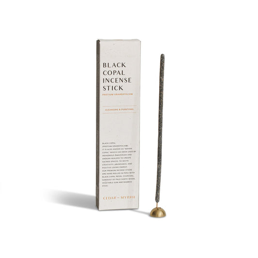 Black Copal Incense Sticks – Hand-Rolled in Peru (7 Sticks) - Concordia Style Boutique