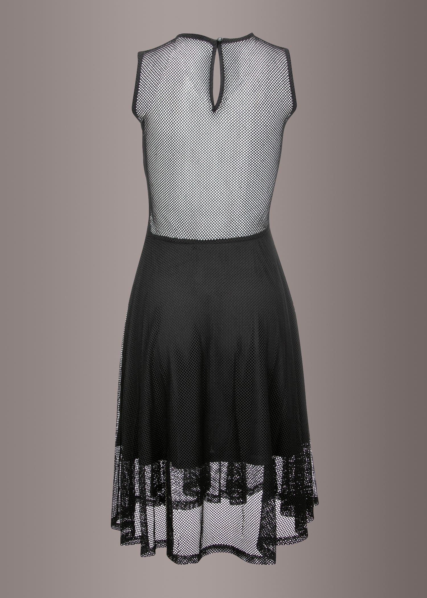 She's Got The Look Black Contrast Mesh A-Line Midi Dress - Concordia Style Boutique