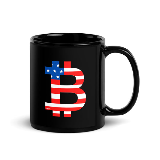 American Flag Bitcoin B Coffee Mug - Concordia Style Boutique