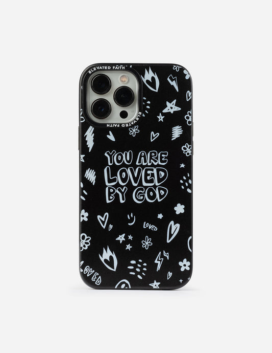 Black You Are Loved By God Phone Case - Concordia Style Boutique