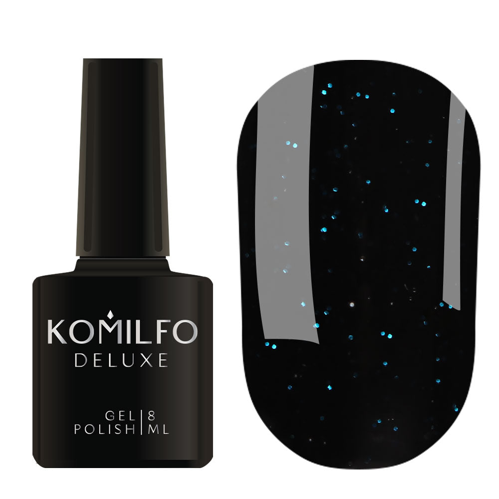 Komilfo Gel polish “Black”(Red,Blue,Gold,Silver) 8 ml