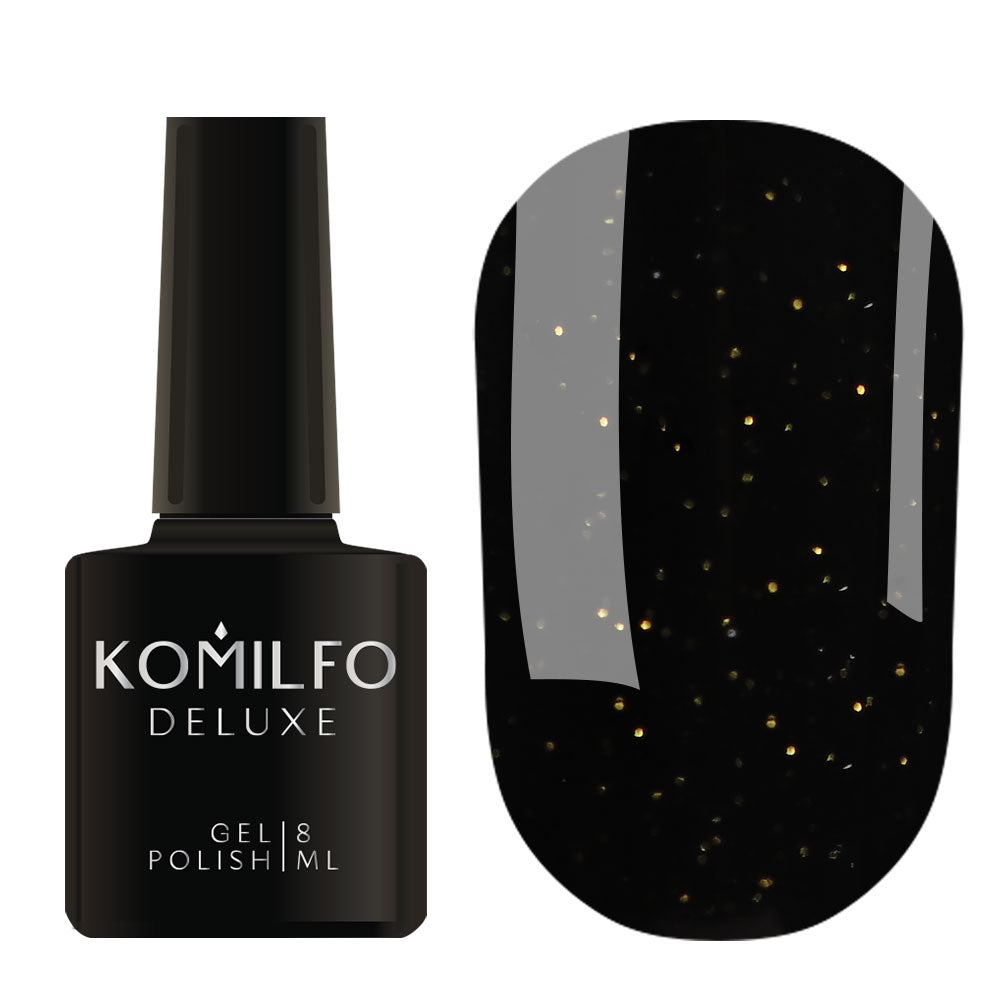 Komilfo Gel polish “Black”(Red,Blue,Gold,Silver) 8 ml