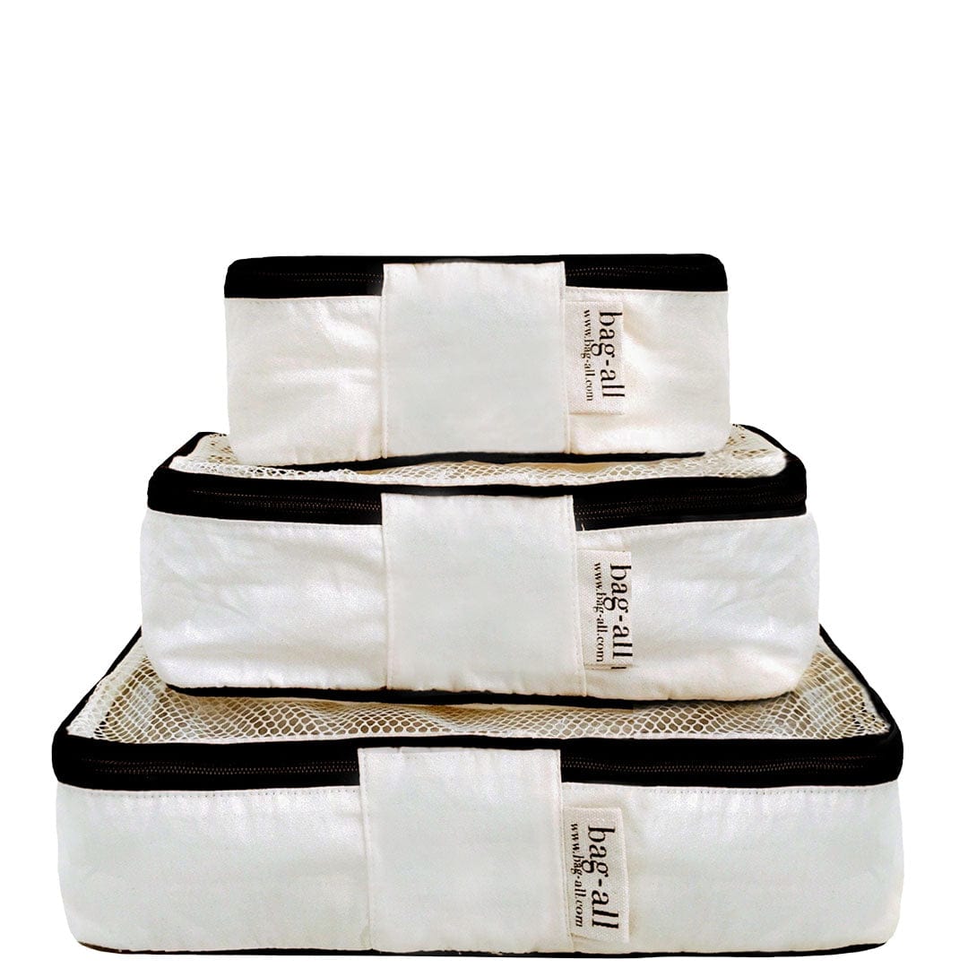 Cotton Packing Cubes, 3-pack Cream - Concordia Style Boutique