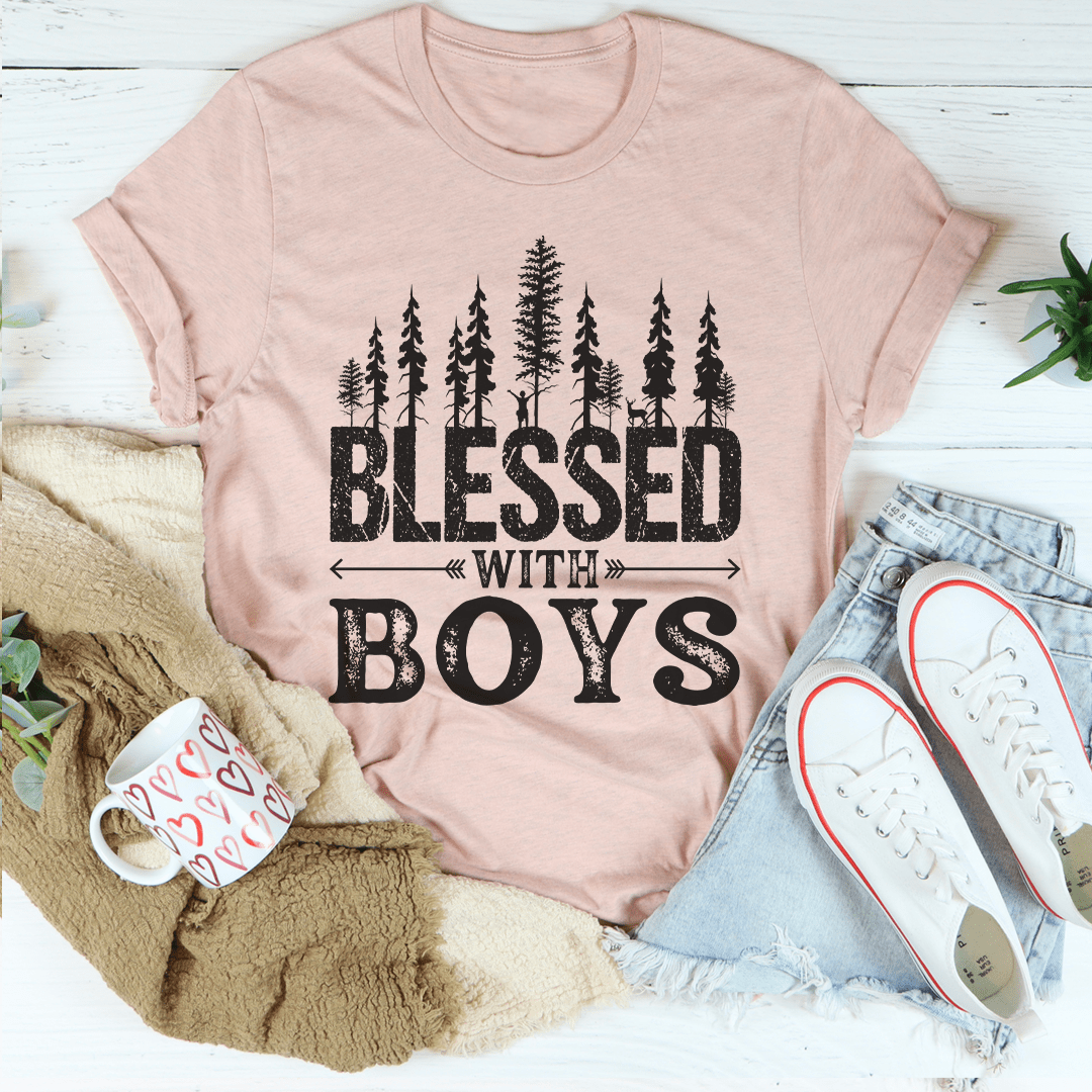 Blessed With Boys Tee - Concordia Style Boutique
