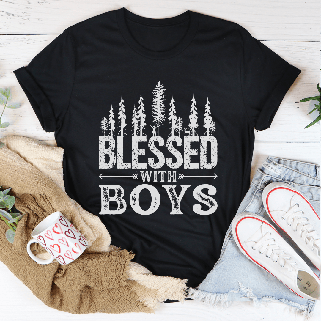 Blessed With Boys Tee - Concordia Style Boutique
