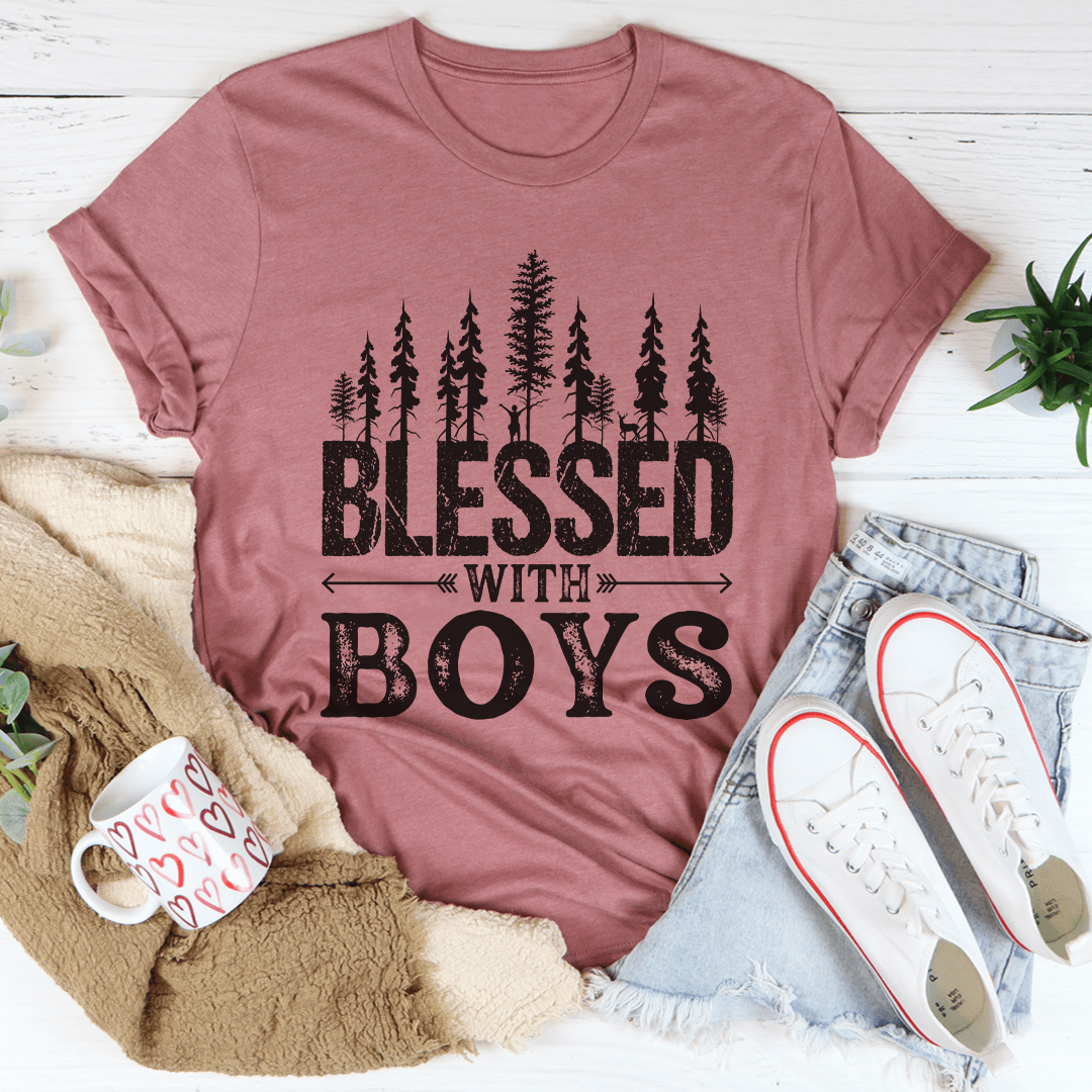Blessed With Boys Tee - Concordia Style Boutique