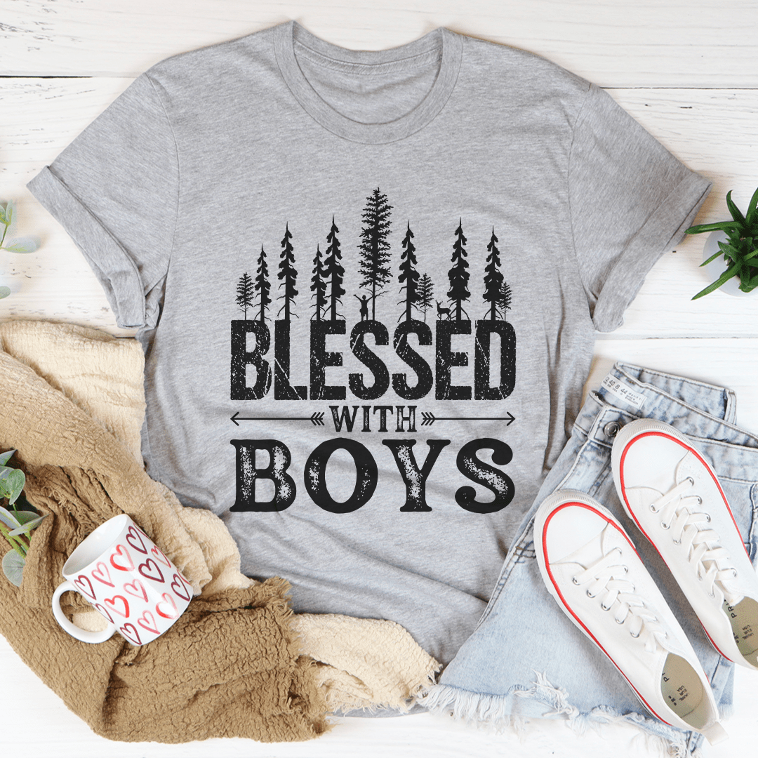 Blessed With Boys Tee - Concordia Style Boutique