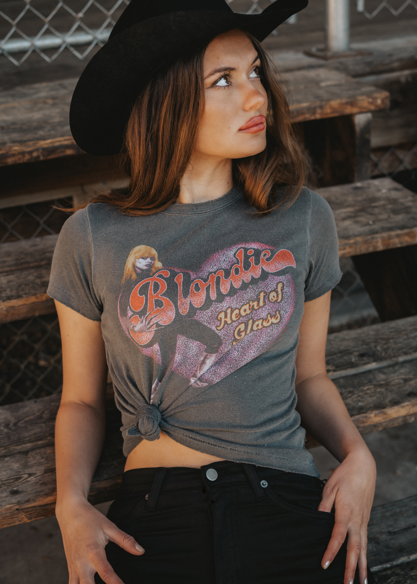Blondie Heart of Glass Band Shirt by Junk Food - Concordia Style Boutique