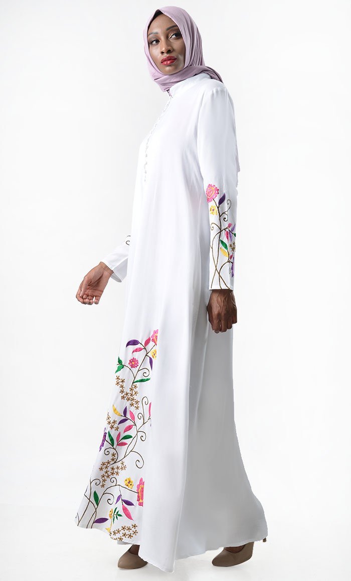 Bloom with Shine Embroidered Abaya
