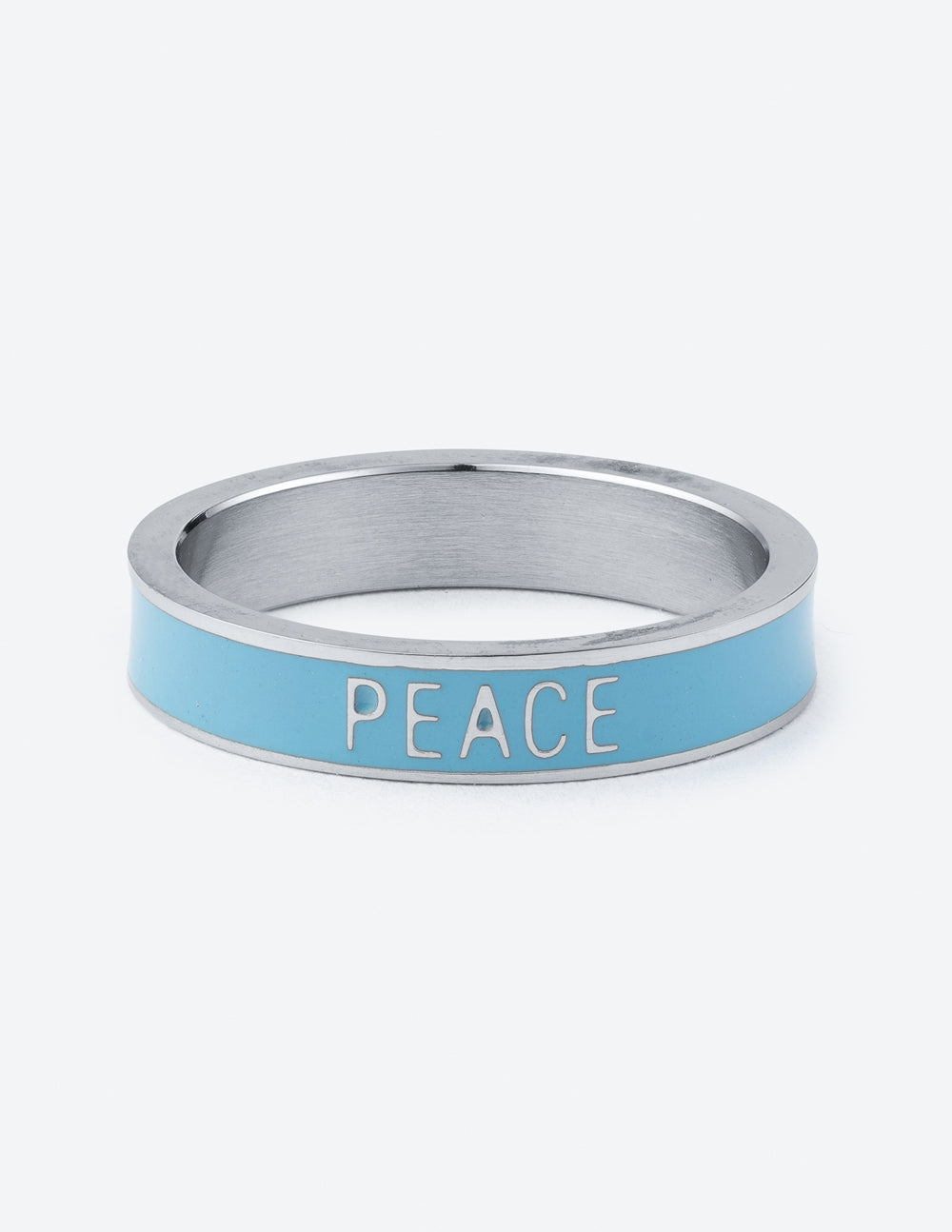 Blue Enamel Peace Ring - Concordia Style Boutique