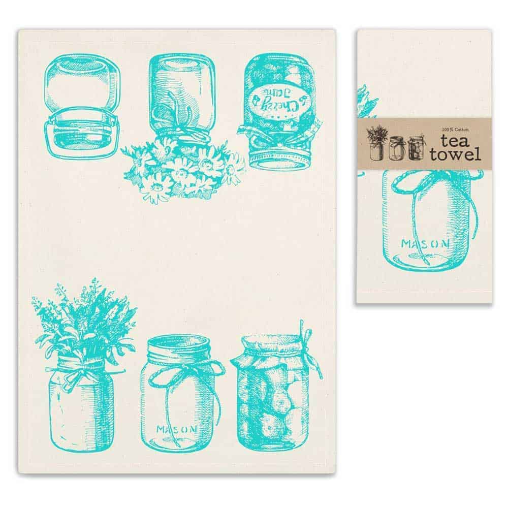Mason Jar Tea Towel - Concordia Style Boutique