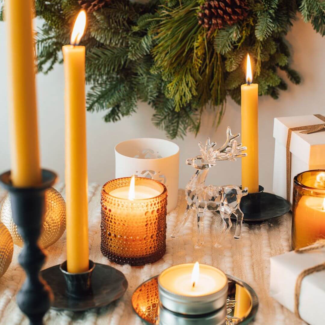Hand-Dipped Beeswax Taper Candles - Bulk 4-Pair Bundle - Concordia Style Boutique
