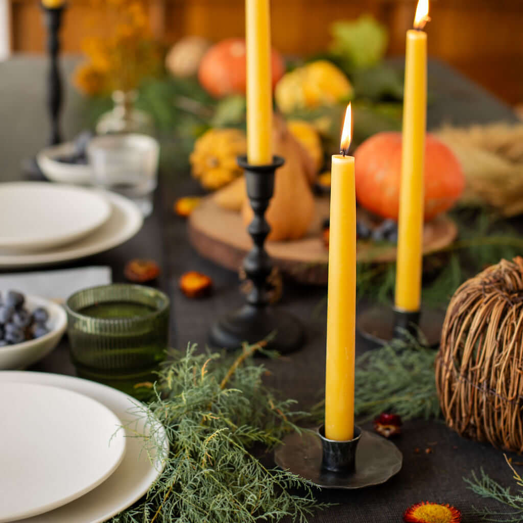 Hand-Dipped Beeswax Taper Candles - Bulk 4-Pair Bundle - Concordia Style Boutique