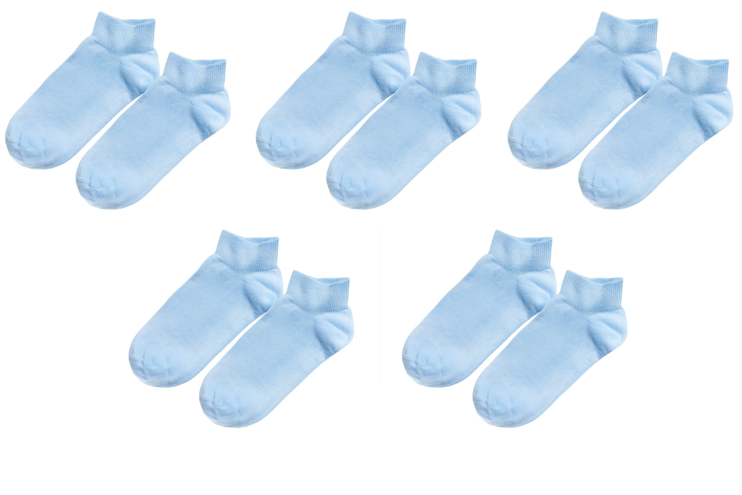 tittimitti® 98% ORGANIC COTTON Kid's Ankle Socks (5-pack). Ages 5 Through 12.