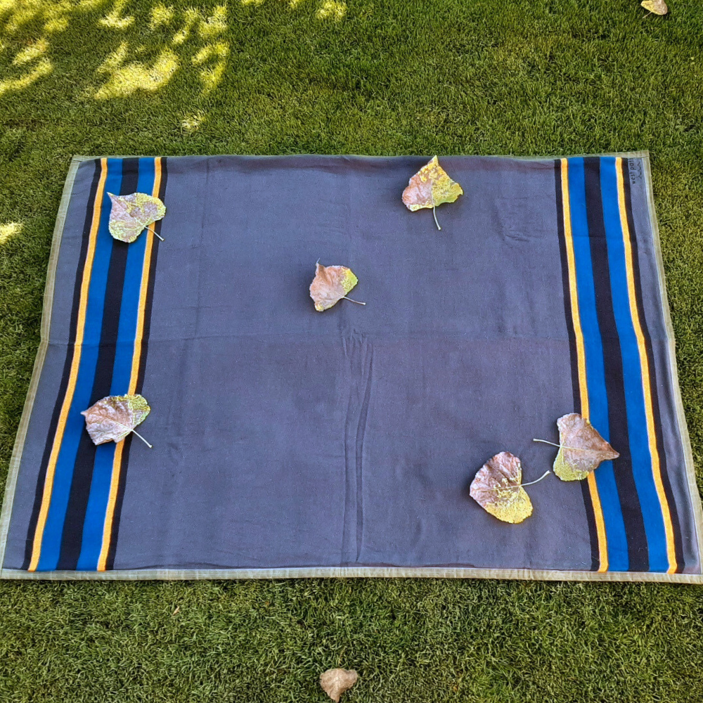 Canvas Camping Blanket - Waxed Canvas Outdoor Blanket / Bushcraft Blanket - Concordia Style Boutique