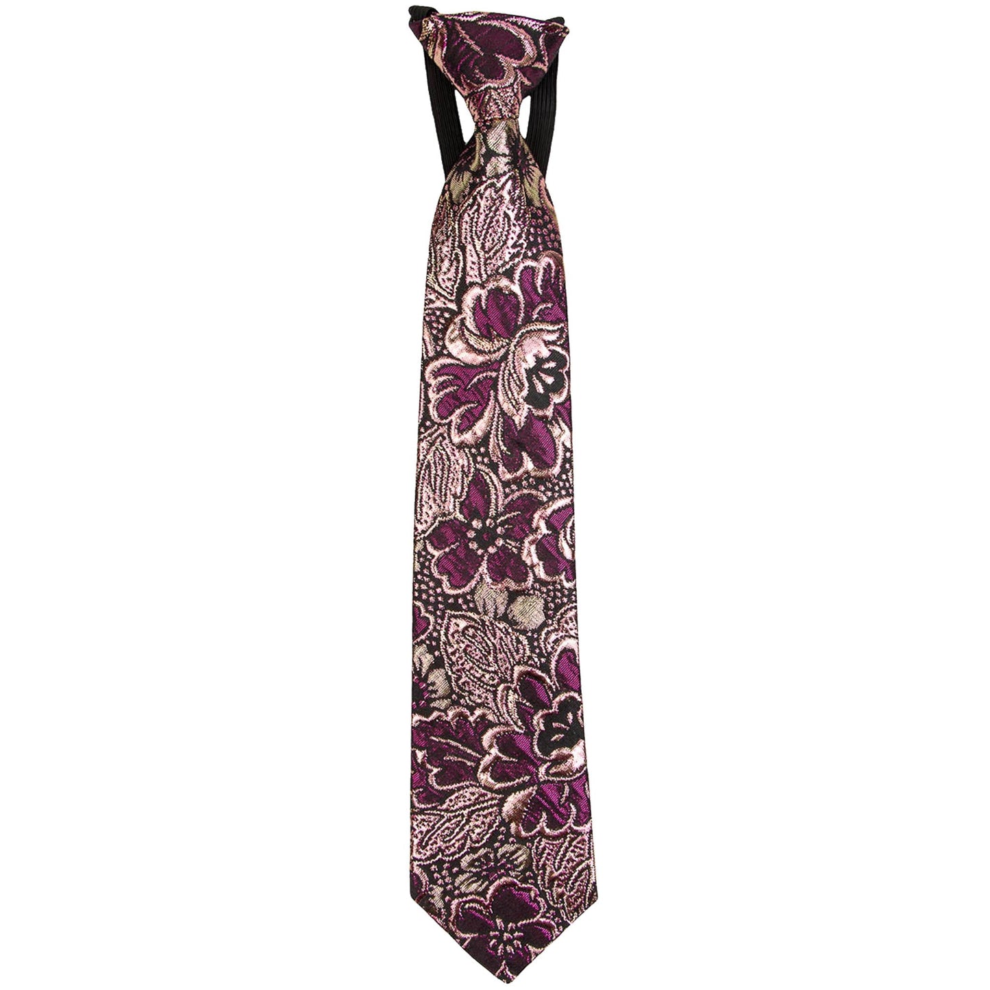 Vittorio Farina Boy's Metallic Elastic Necktie