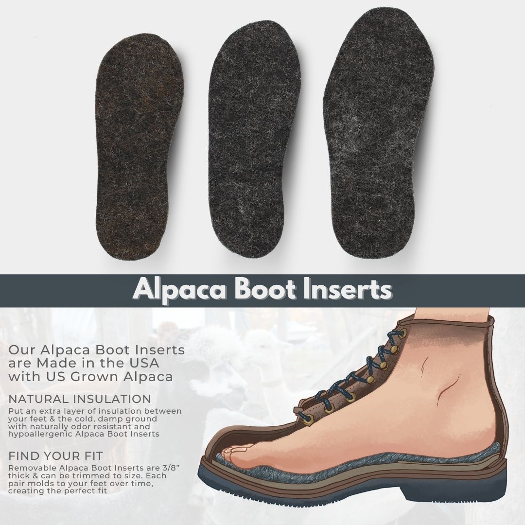 American Fiber Pool Alpaca Foot Warmers - Shoe Inserts - Insoles