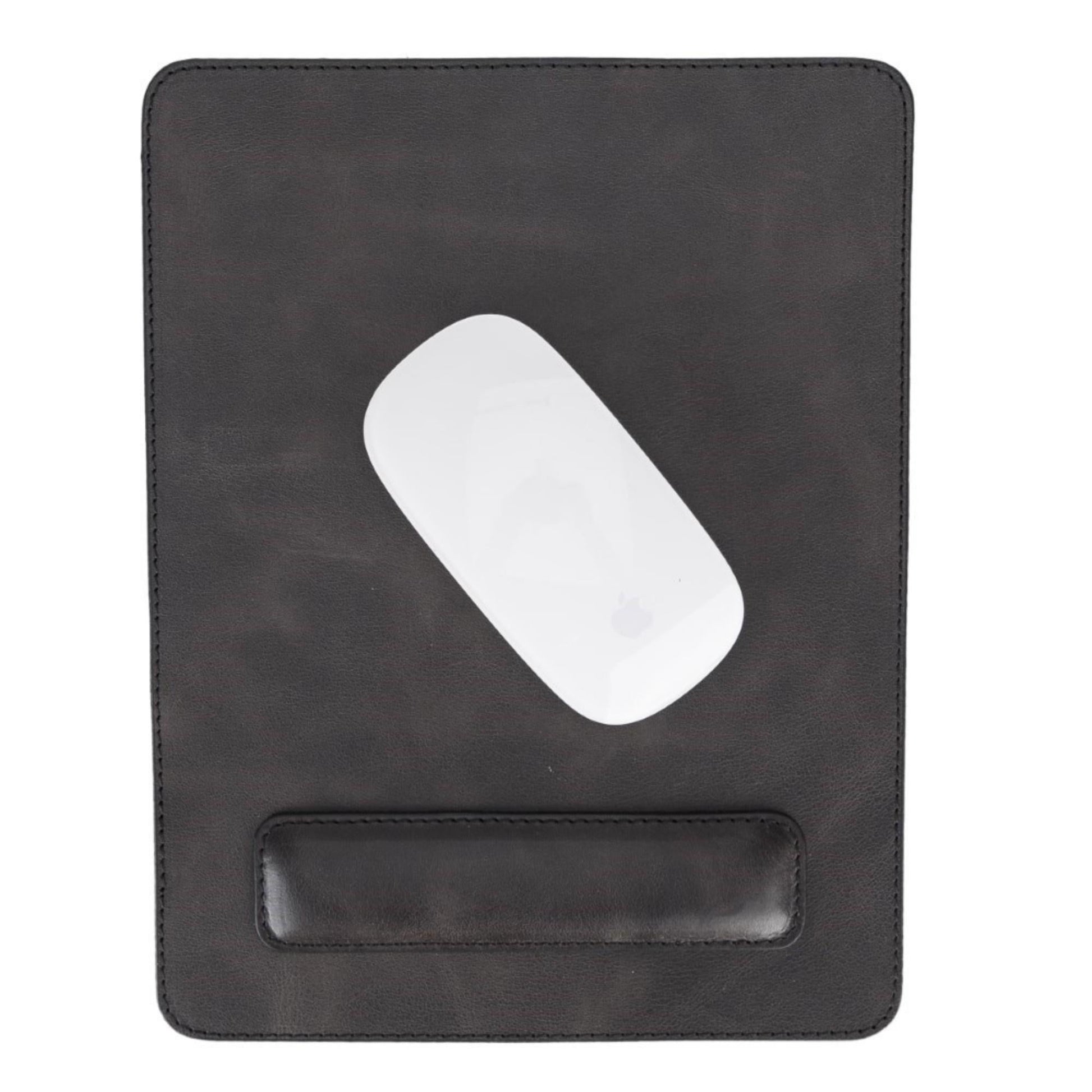 Boulder Full-Grain Leather Mouse Pad with Hand Support - Concordia Style Boutique