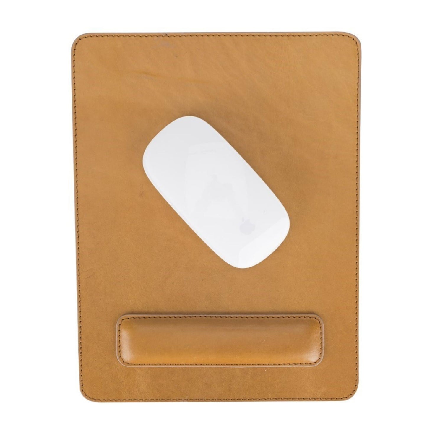 Boulder Full-Grain Leather Mouse Pad with Hand Support - Concordia Style Boutique