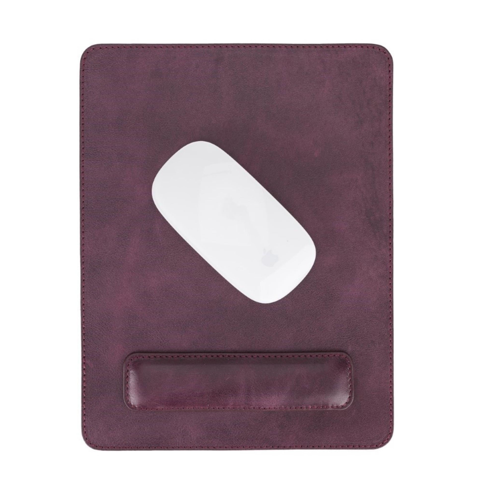 Boulder Full-Grain Leather Mouse Pad with Hand Support - Concordia Style Boutique