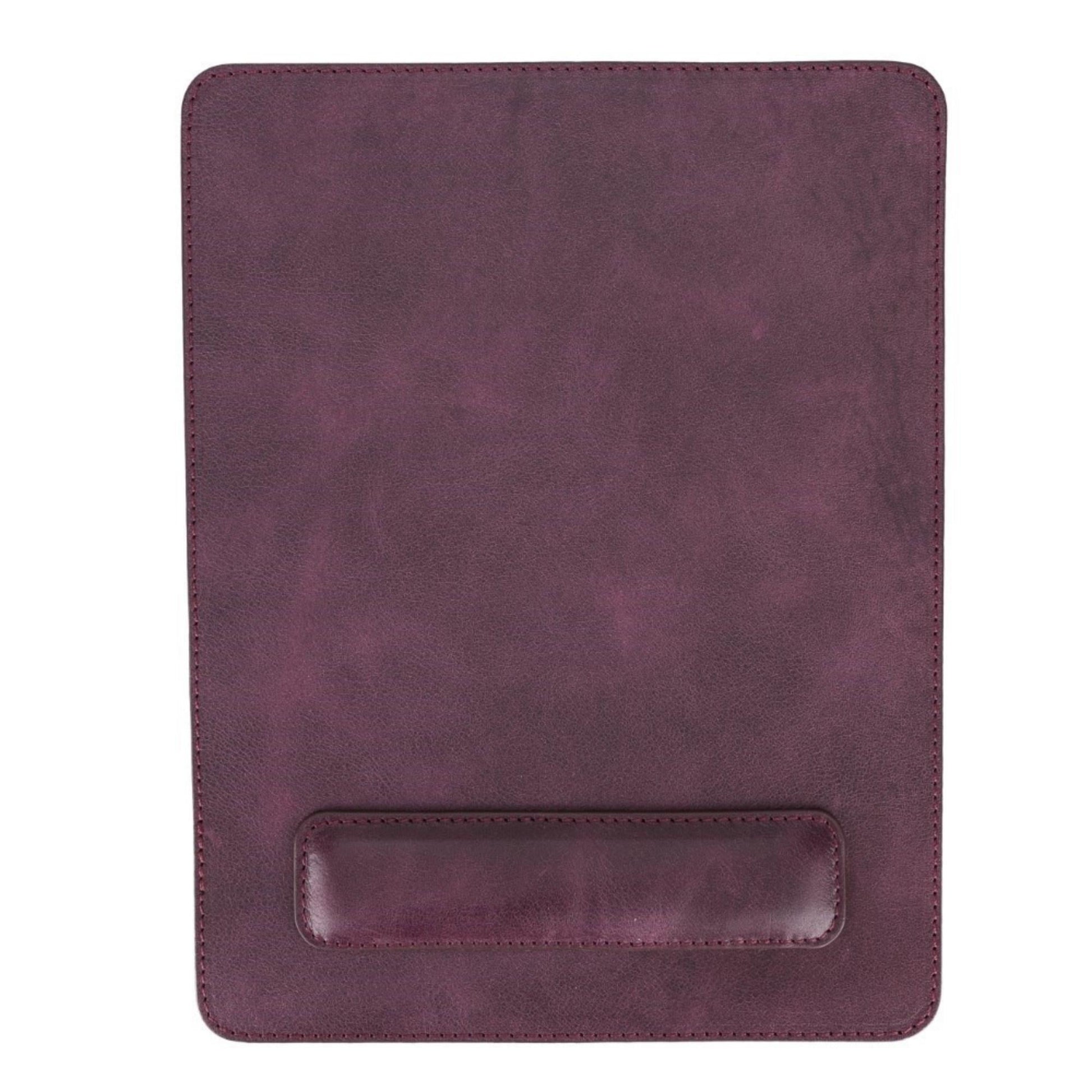 Boulder Full-Grain Leather Mouse Pad with Hand Support - Concordia Style Boutique