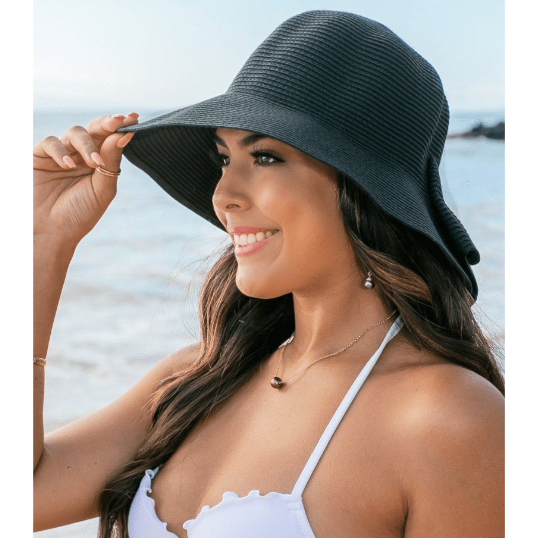 Bow Back Straw Bucket Hat - Concordia Style Boutique