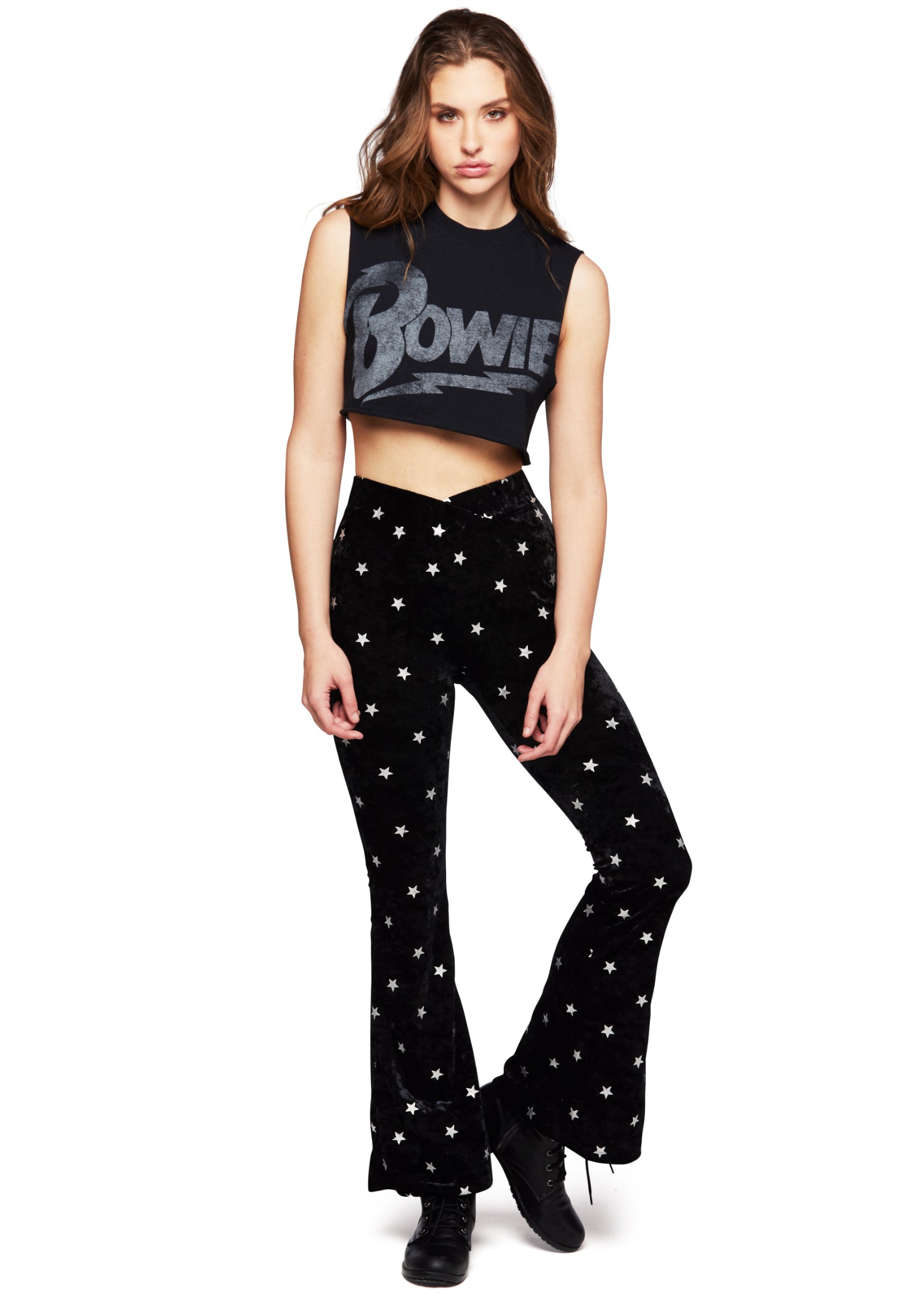 David Bowie Cropped Tee by Goodie Two Sleeves - Concordia Style Boutique