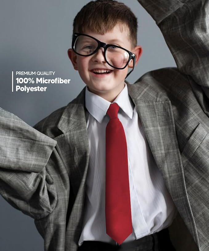 Vittorio Farina Boy's Satin Clip Necktie