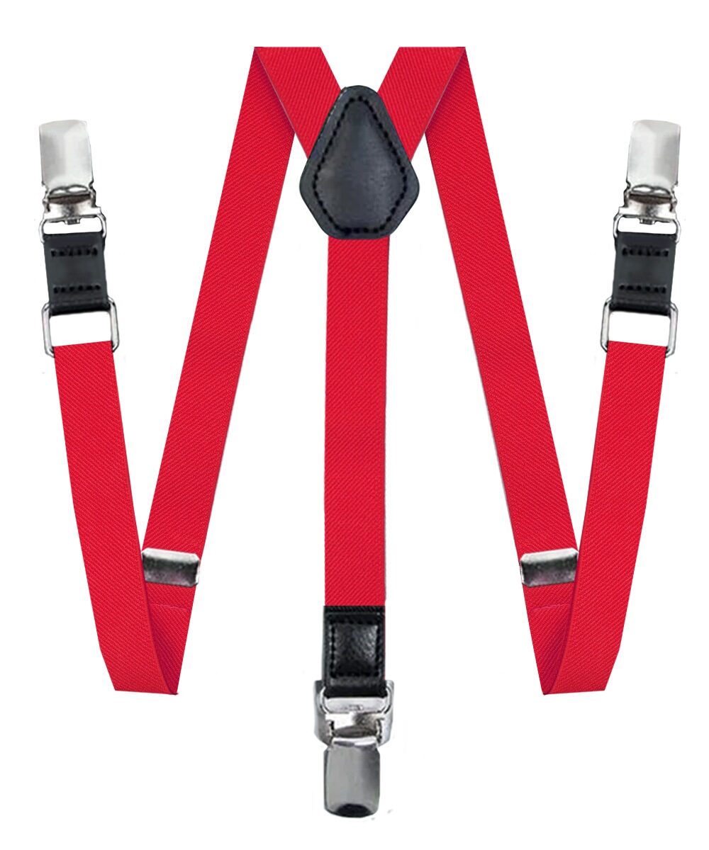 Vittorio Farina Boy's Clip End Suspender with Silver Hardware in Gift Box: 70% Polyester & 30% - Concordia Style Boutique