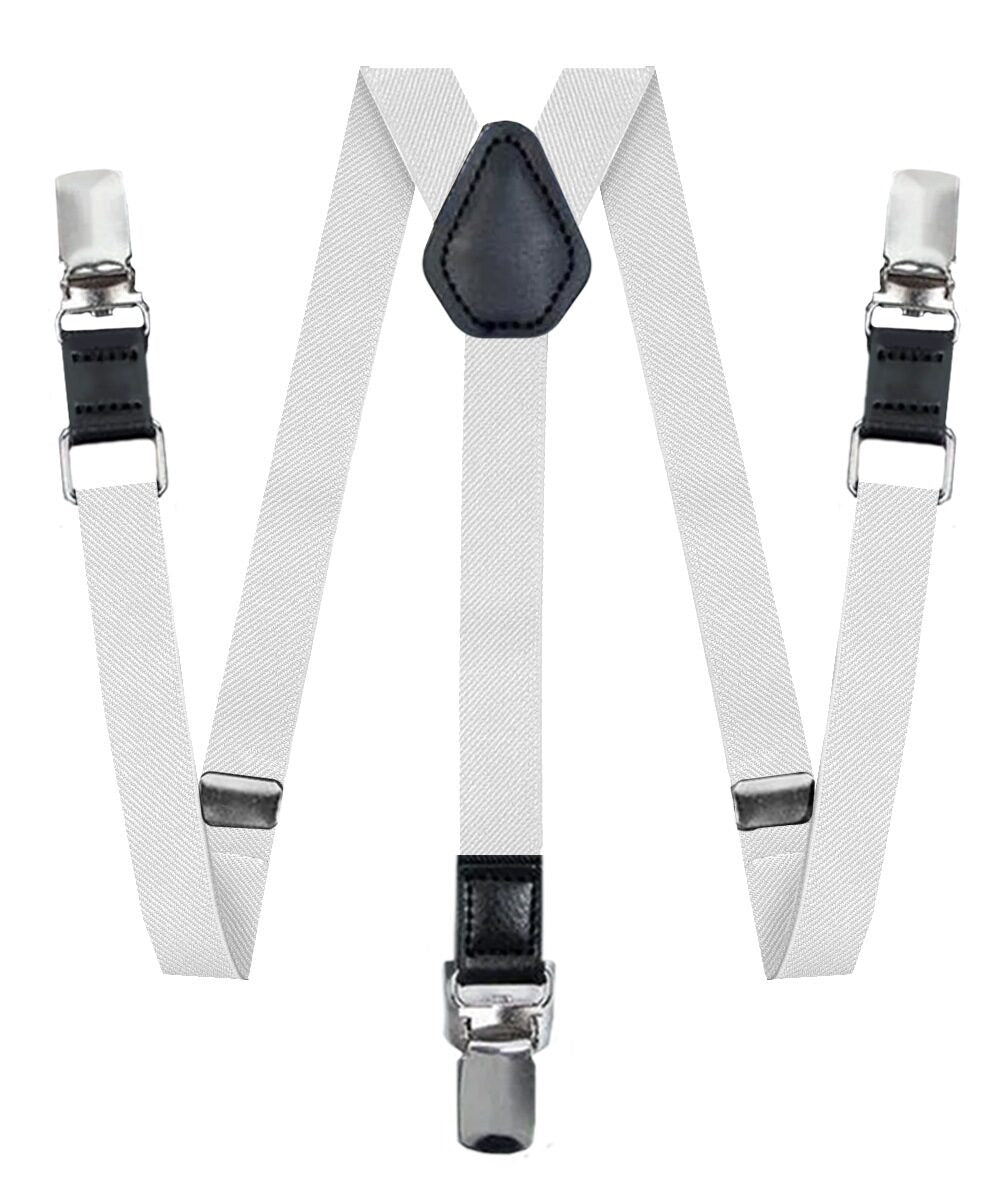 Vittorio Farina Boy's Clip End Suspender with Silver Hardware in Gift Box: 70% Polyester & 30% - Concordia Style Boutique