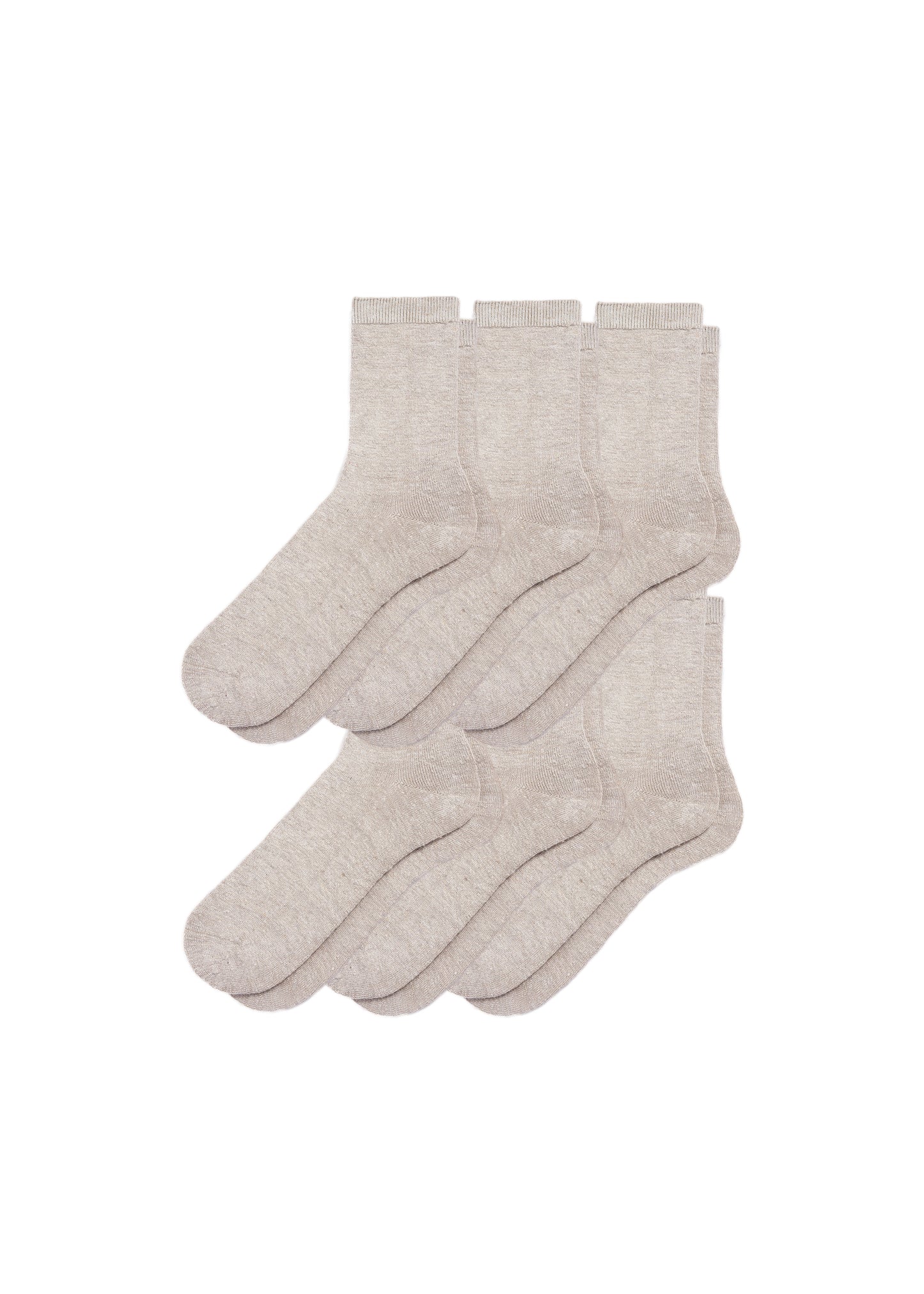 6-Pack Women's Hemp Crew Socks