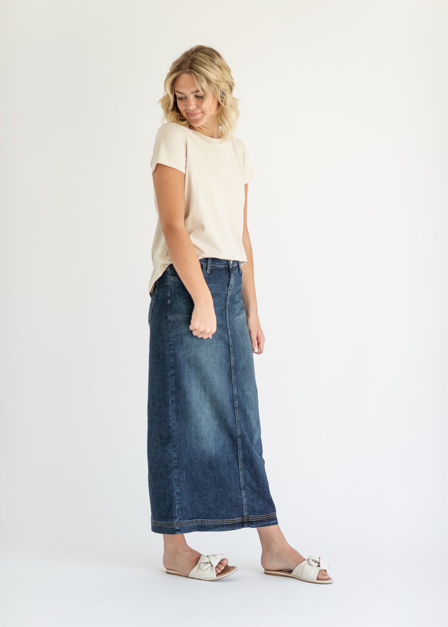 Bria Long Denim Maxi Skirt - Concordia Style Boutique