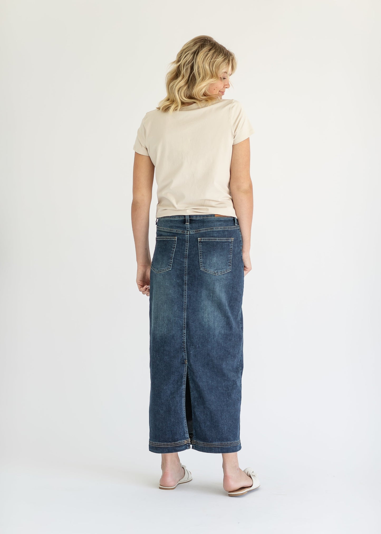 Bria Long Denim Maxi Skirt - Concordia Style Boutique