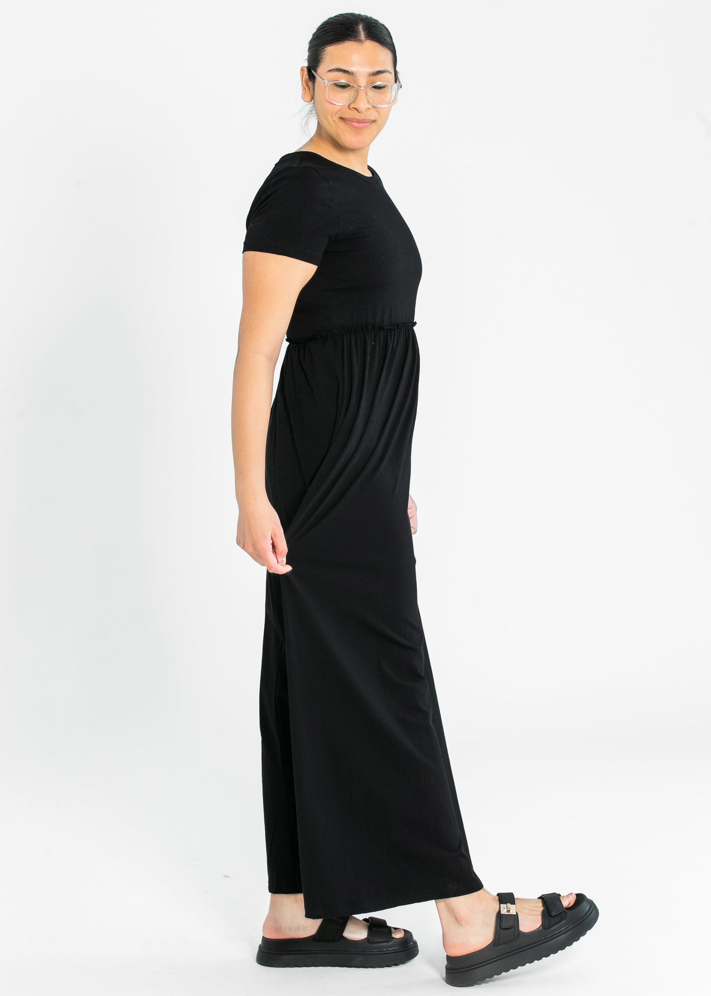 Brie Short Sleeve Maxi Dress - Concordia Style Boutique
