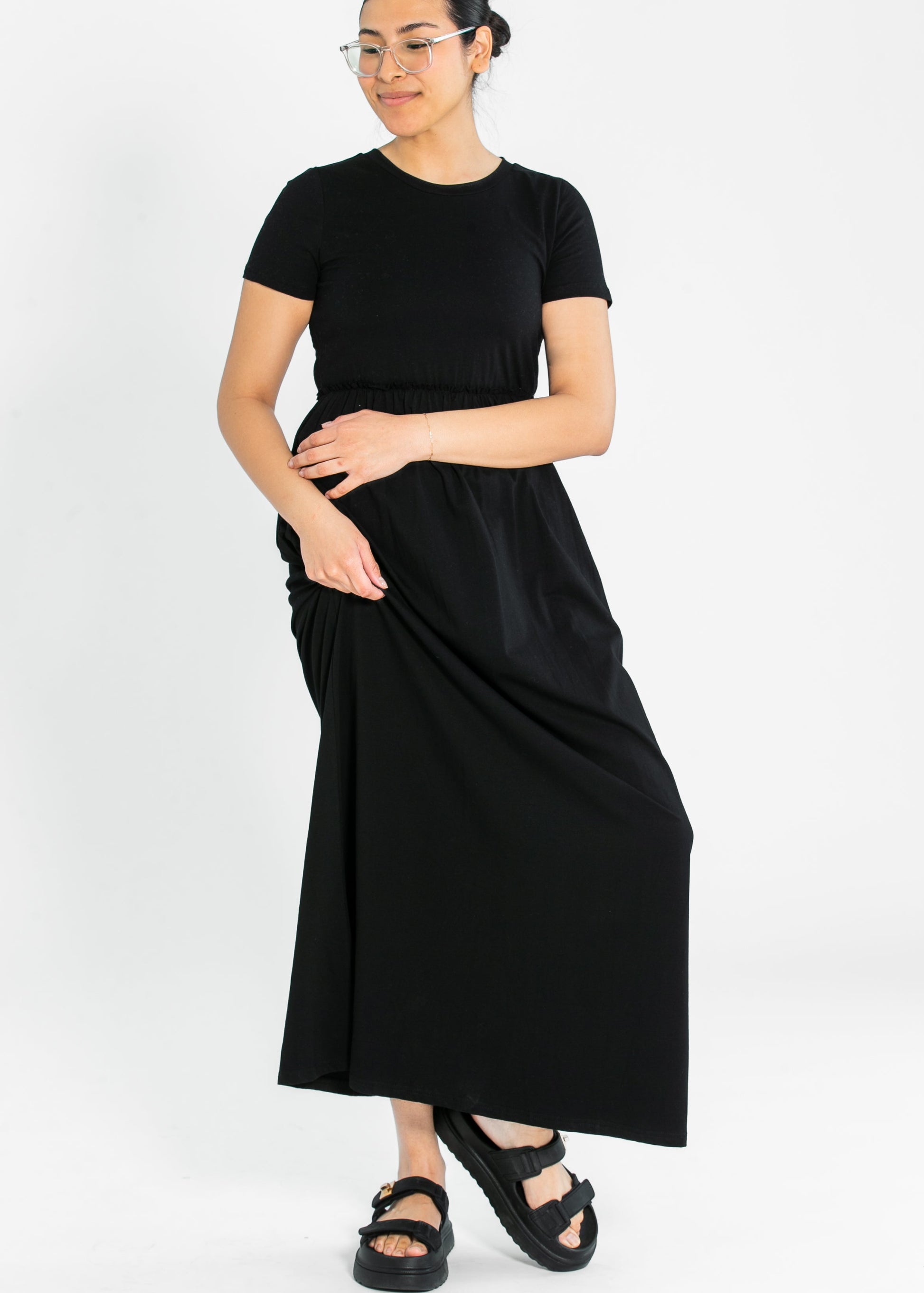 Brie Short Sleeve Maxi Dress - Concordia Style Boutique
