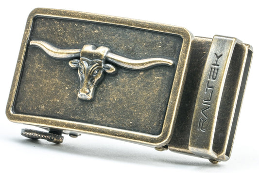 BRONZE BULL Railtek™ Belt Buckle - Premium Buckles from ODION - Just $19.95! Shop now at Concordia Style Boutique