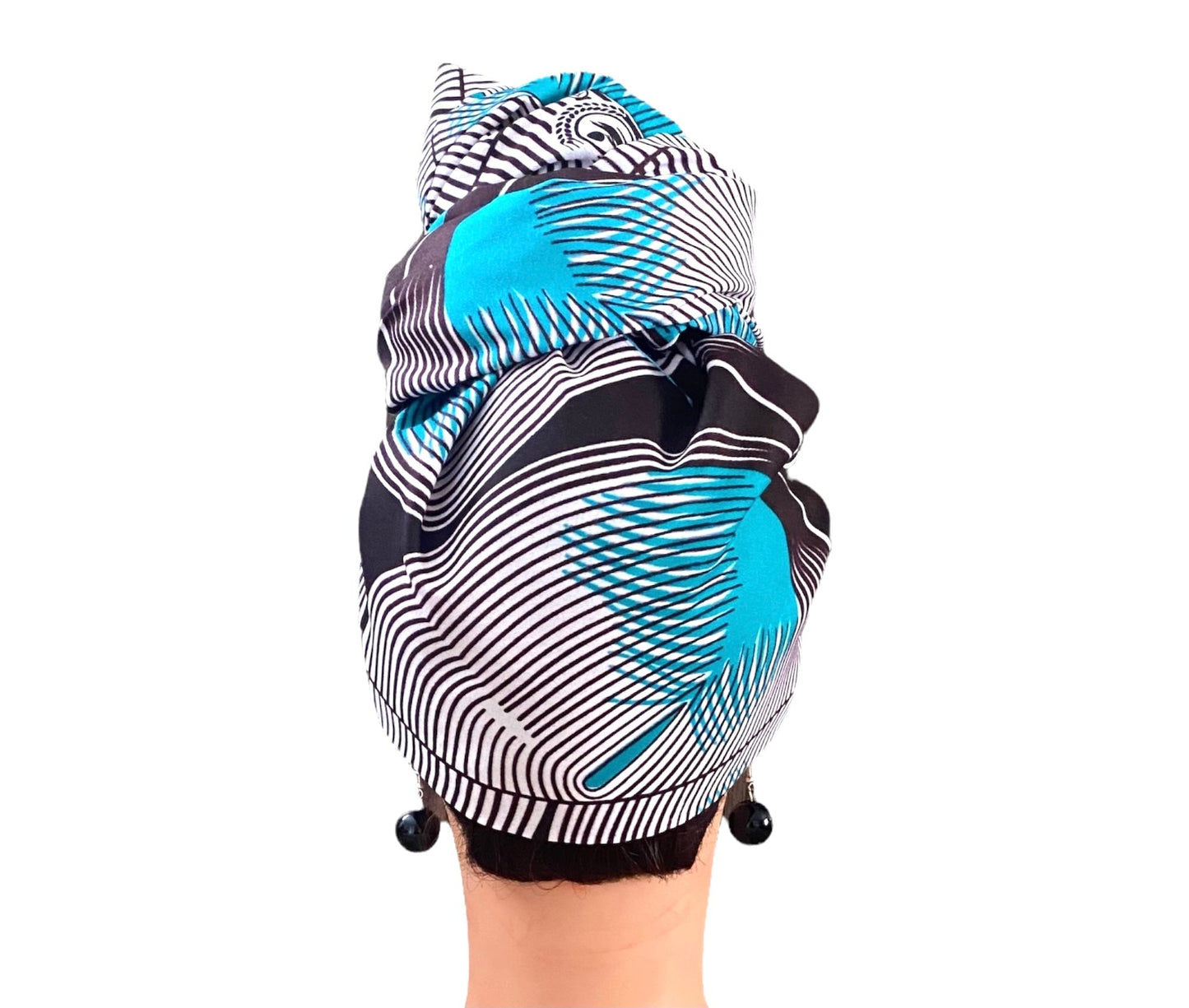 Brown/Turquoise Head-Wrap