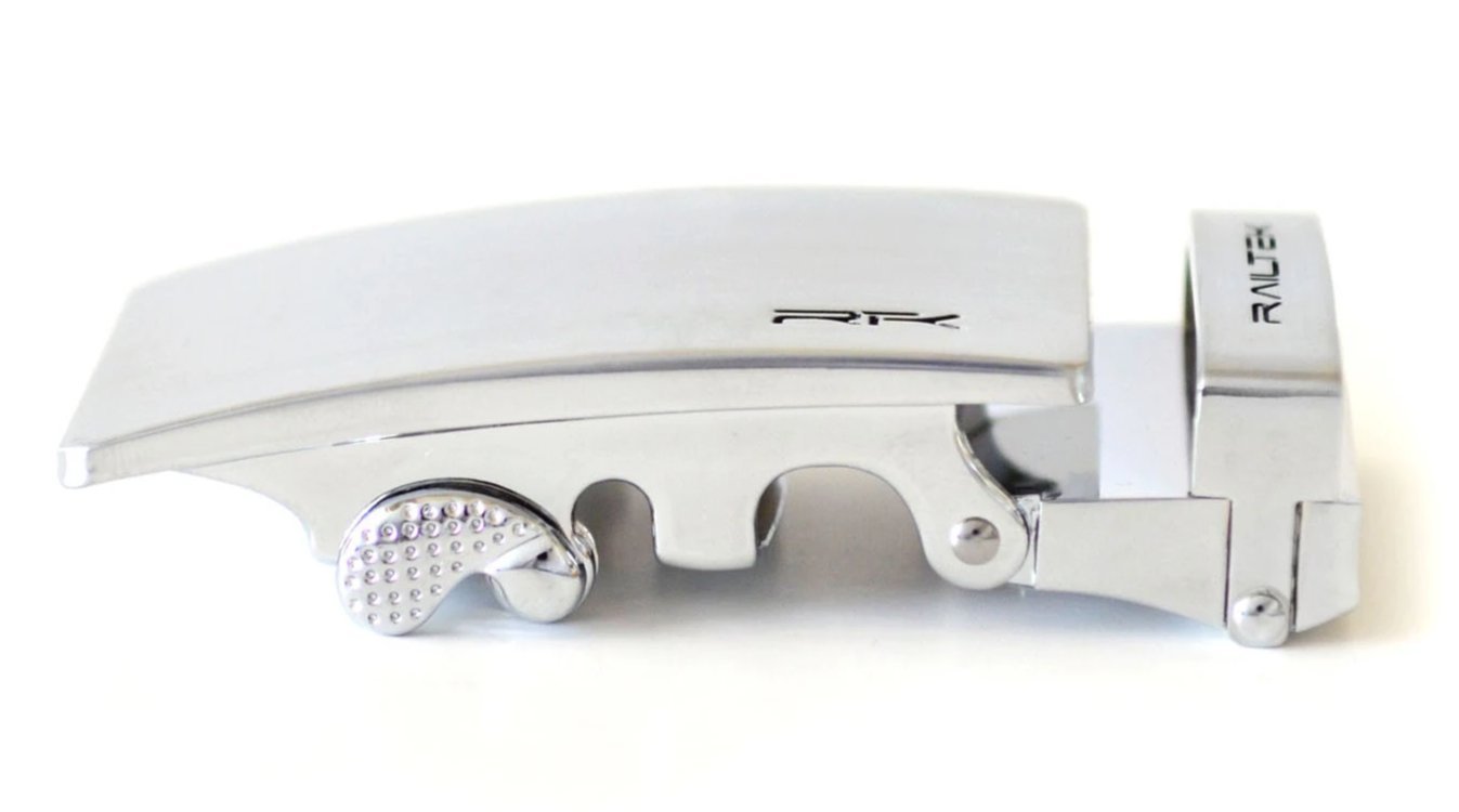 Brushed Steel Railtek™ Belt Buckle - Concordia Style Boutique