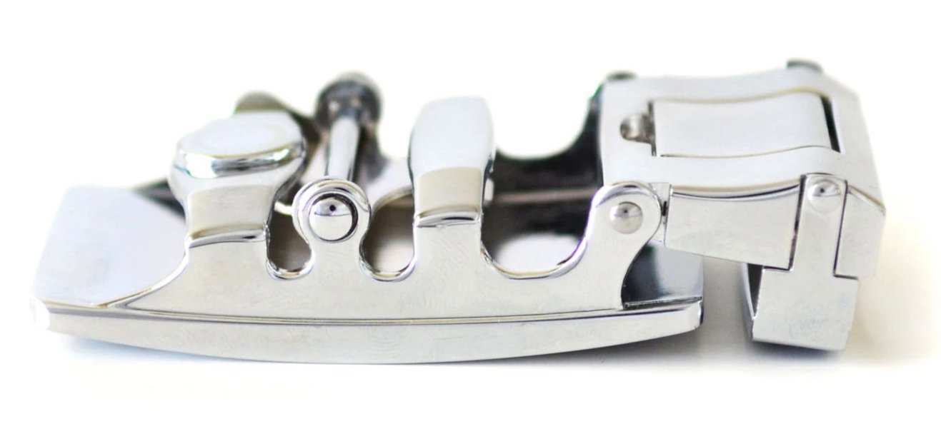 Brushed Steel Railtek™ Belt Buckle - Concordia Style Boutique