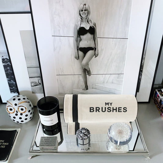 Brushes, Cylinder Case, Cream - Concordia Style Boutique