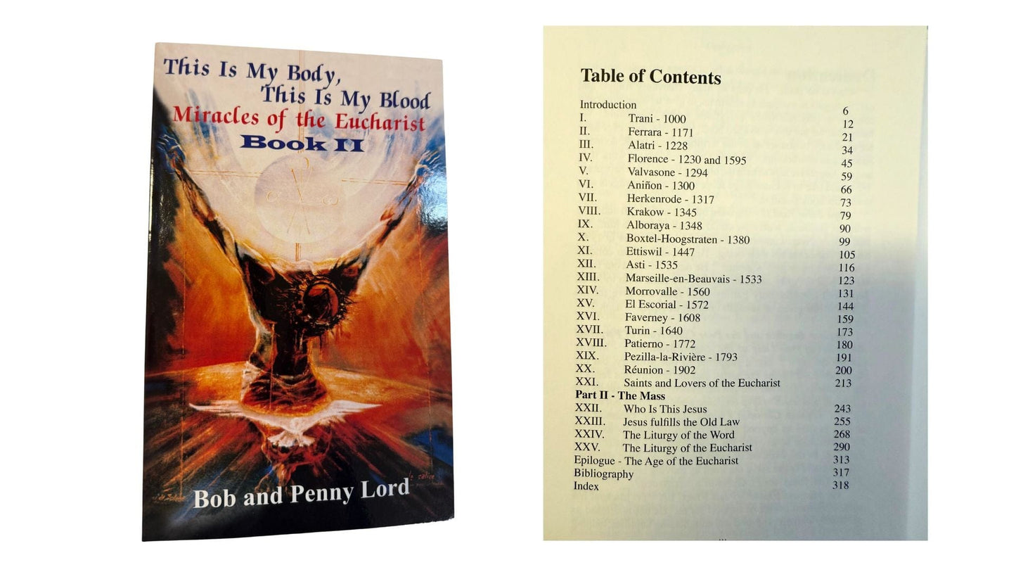 This is My Body,This is My Blood,Miracles of the Eucharist Book 1 & 2 Free Shipping