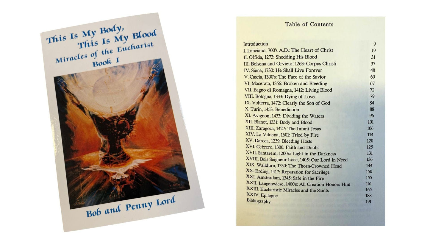 This is My Body,This is My Blood,Miracles of the Eucharist Book 1 & 2 Free Shipping