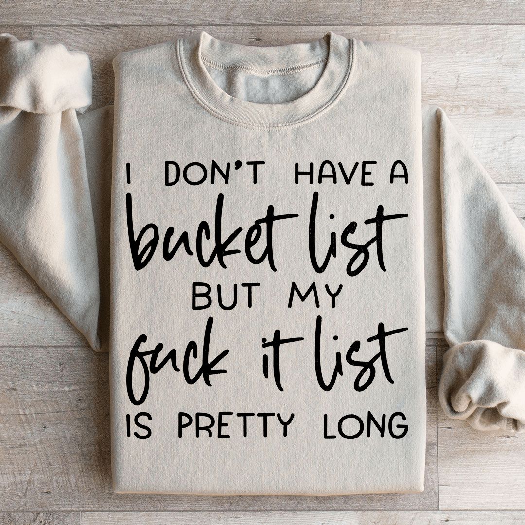Bucket List Sweatshirt - Concordia Style Boutique