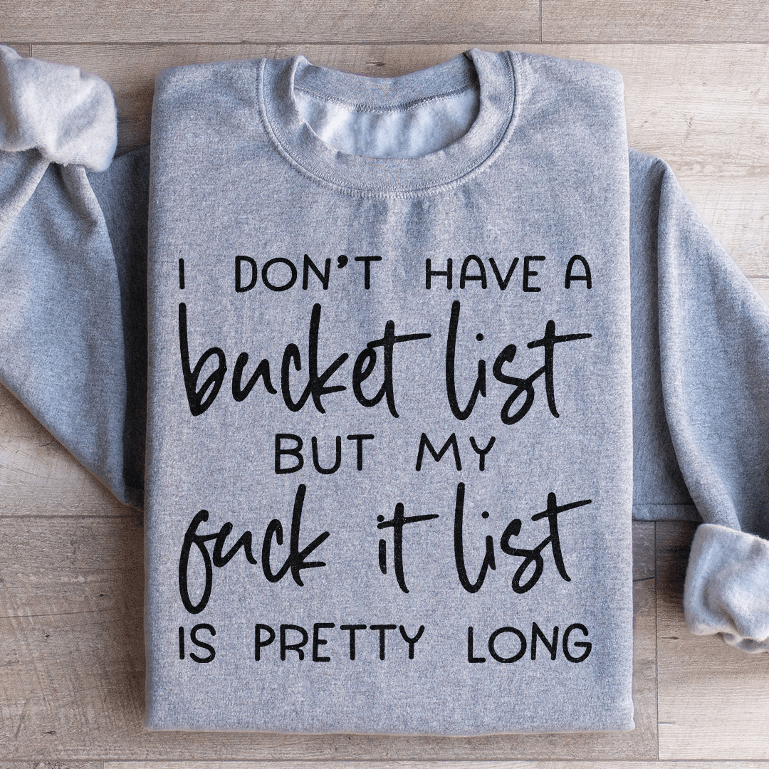 Bucket List Sweatshirt - Concordia Style Boutique