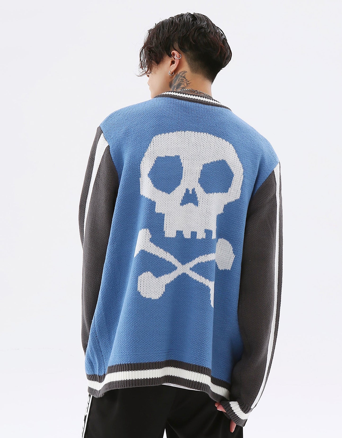 Easy Skull Knit Bomber Jacket - Concordia Style Boutique
